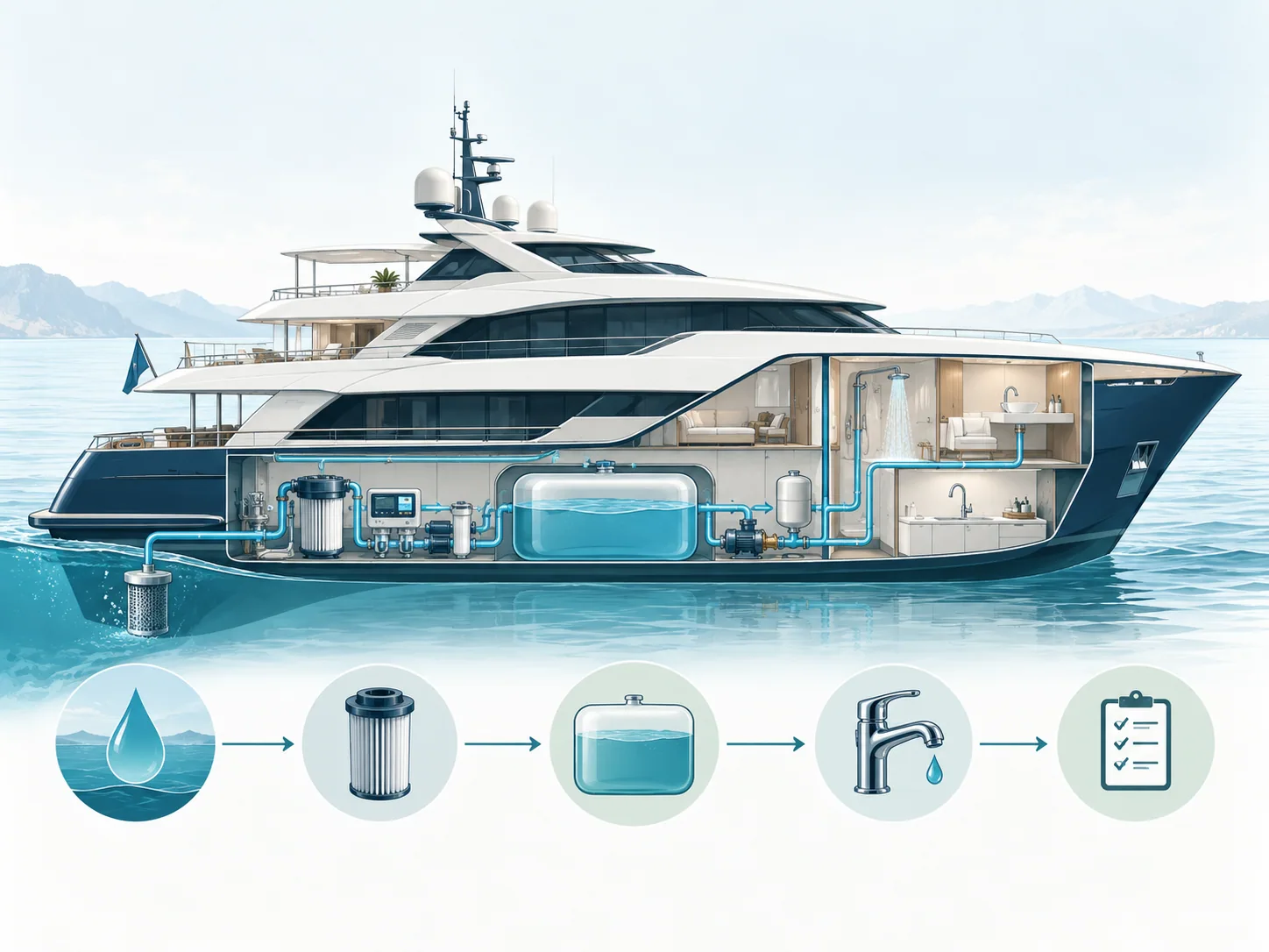 Educational illustration for Water Essentials
