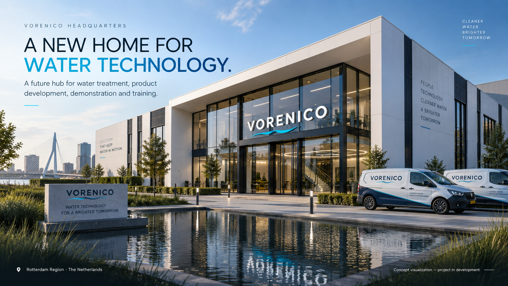 Conceptvisualisatie toekomstig Vorenico Headquarters
