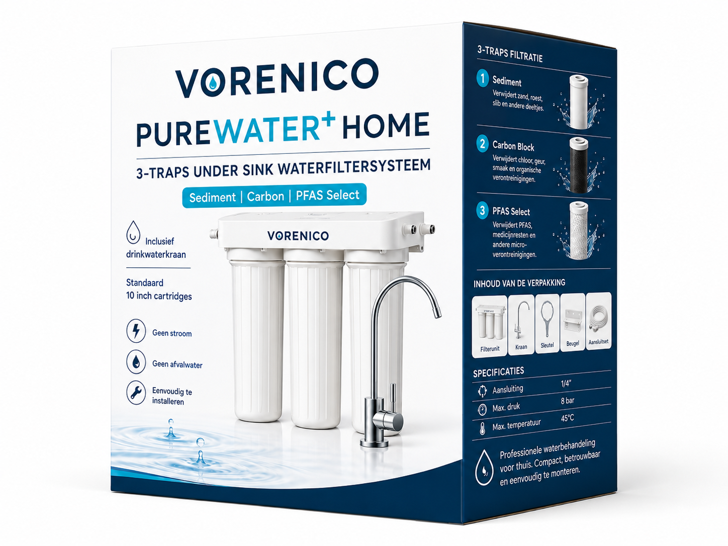 Vorenico PureWater+ Home filtersysteem